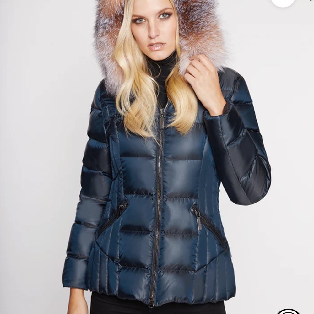 Dawn levy NIKKI Coat in dark Navy size Small